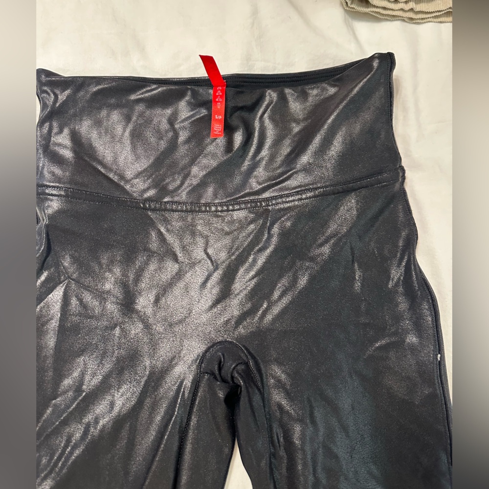 SPANX Original Black Faux Leather Leggings